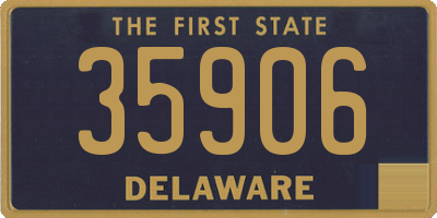 DE license plate 35906