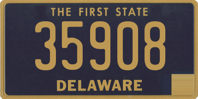 DE license plate 35908