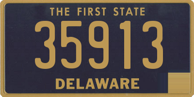 DE license plate 35913
