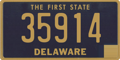 DE license plate 35914