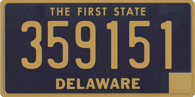 DE license plate 359151