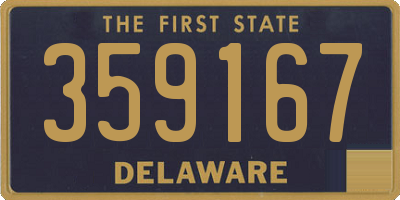 DE license plate 359167