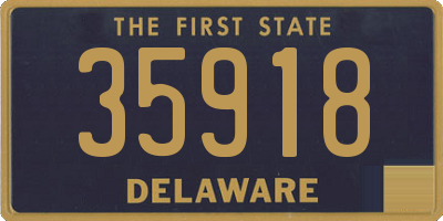 DE license plate 35918