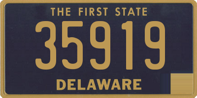DE license plate 35919