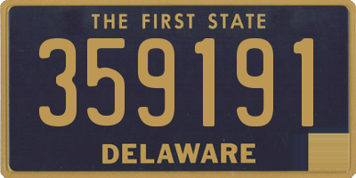 DE license plate 359191