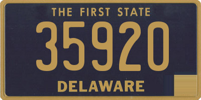 DE license plate 35920