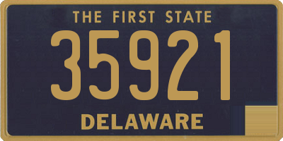 DE license plate 35921