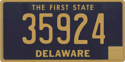 DE license plate 35924