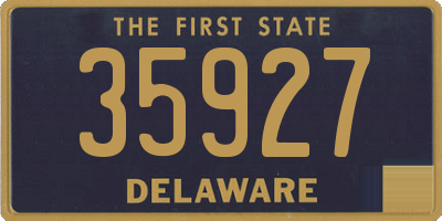DE license plate 35927