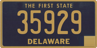 DE license plate 35929