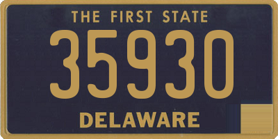 DE license plate 35930