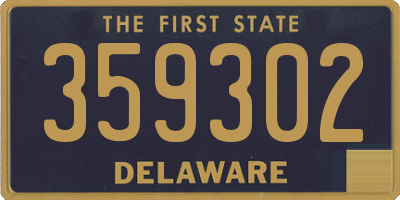 DE license plate 359302