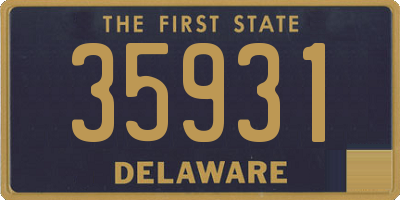 DE license plate 35931