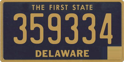 DE license plate 359334