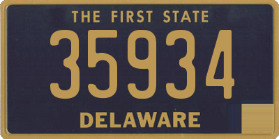 DE license plate 35934