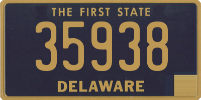 DE license plate 35938