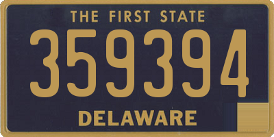 DE license plate 359394