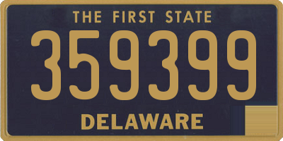 DE license plate 359399
