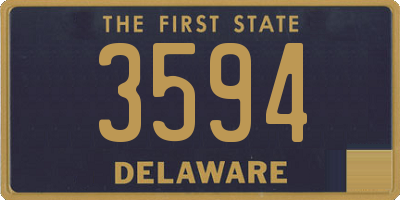 DE license plate 3594