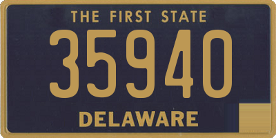 DE license plate 35940