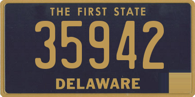 DE license plate 35942