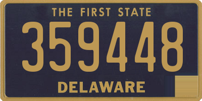 DE license plate 359448