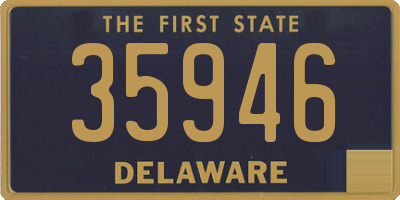 DE license plate 35946