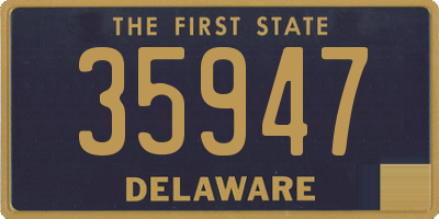 DE license plate 35947