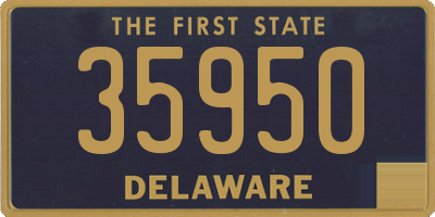 DE license plate 35950