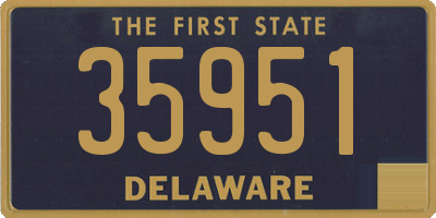 DE license plate 35951
