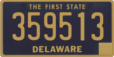 DE license plate 359513