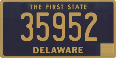 DE license plate 35952
