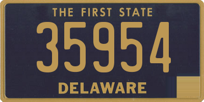 DE license plate 35954