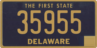 DE license plate 35955