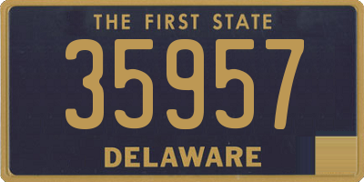 DE license plate 35957