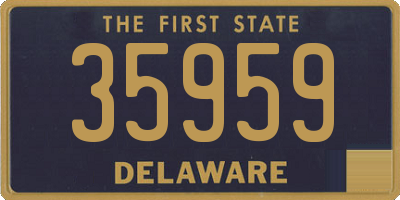 DE license plate 35959