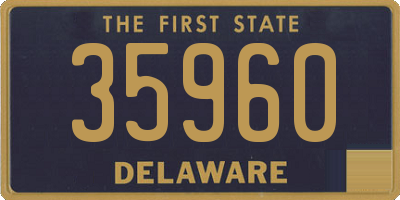 DE license plate 35960