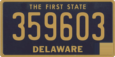 DE license plate 359603