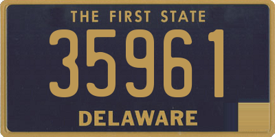 DE license plate 35961