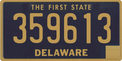 DE license plate 359613