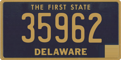 DE license plate 35962