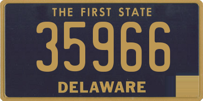 DE license plate 35966
