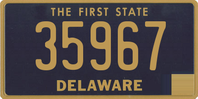 DE license plate 35967