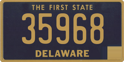 DE license plate 35968