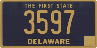 DE license plate 3597