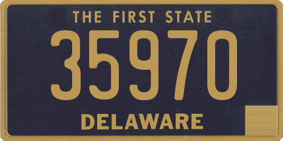 DE license plate 35970