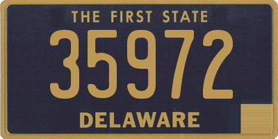 DE license plate 35972