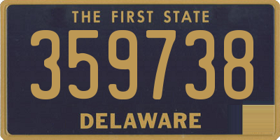 DE license plate 359738