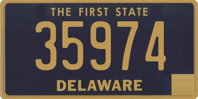 DE license plate 35974