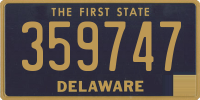 DE license plate 359747